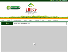 Tablet Screenshot of ethicsagrotech.in